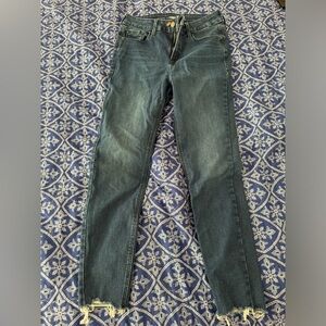 High waisted skinny jeans